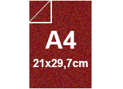 carta Cartoncino MajesticFavini, RedSatin, 290gr, A4 RED SATIN, formato A4 (21x29,7cm), 290grammi x mq BRA1018