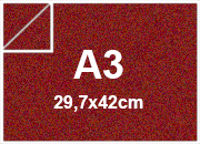 carta Cartoncino MajesticFavini, RedSatin, 250gr, a3 RED SATIN, formato a3 (29,7x42cm), 250grammi x mq.