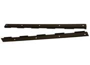 legatoria Cerniera in 2 pezzi per legatoria lunghezza totale 398mm, larghezza totale 5mm, 5 fori di fissaggio per lato.