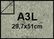 carta Cartoncino PelleElefante, GRIGIO, a3l, 110gr Formato a3l (29,7x50cm), 110grammi x mq bra189a3l