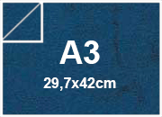 carta Cartoncino PelleElefante, BLUscuro, a3, 110gr Formato a3 (29,7x42cm), 110grammi x mq bra194a3