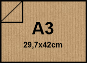 carta CartoncinoDaPacco MillerigheSealing, a3 120gr, NATURALE Naturale, formato a3 (29,7x42cm), 120grammi x mq.