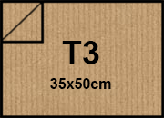 carta CartoncinoDaPacco MillerigheSealing, t3 120gr, NATURALE Naturale, formato t3 (35x50cm), 120grammi x mq bra204t3