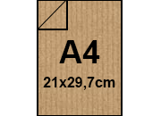 carta CartoncinoDaPacco MillerigheSealing, A4 120gr, NATURALE Naturale, formato A4 (21x29,7cm), 120grammi x mq bra204