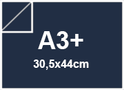 carta Cartoncino SirioFedrigoni BLU-NOTTE. a3+. 140gr Formato a3+ (30,5x44cm), 140grammi x mq.