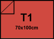 carta SimilLino Fedrigoni Rosso, 125gr, t1 per rilegatura, cartonaggio, formato t1 (70x100cm), 125 grammi x mq bra216t1
