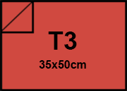 carta SimilLino Fedrigoni Rosso, 125gr, t3 per rilegatura, cartonaggio, formato t3 (35x50cm), 125 grammi x mq bra216t3