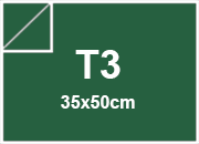 legatoria SimilLinoCarta TintaUnita Fedrigoni, bra219 VERDONE per rilegatura, cartonaggio, formato t3 (35x50cm), 125 grammi x mq BRA219T3