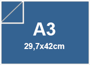 carta SimilLino Fedrigoni BluChiaro, 125gr, a3 per rilegatura, cartonaggio, formato a3 (29,7x42cm), 125 grammi x mq bra220a3