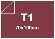 carta SimilLino Zanders RossoScuro112, 125gr, t1 per rilegatura, cartonaggio, formato t1 (70x100cm), 125 grammi x mq bra225t1