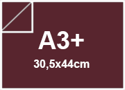 carta SimilLino Fedrigoni Bordeaux, 125gr, a3+ per rilegatura, cartonaggio, formato a3+ (30,5x44cm), 125 grammi x mq bra217a3+