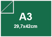 carta SimilLino Zanders VerdreErba123, 125gr, a3 per rilegatura, cartonaggio, formato a3 (29,7x42cm), 125 grammi x mq bra227a3