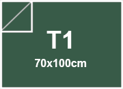 carta SimilLino Zanders VerdreScuro120, 125gr, t1 per rilegatura, cartonaggio, formato t1 (70x100cm), 125 grammi x mq.