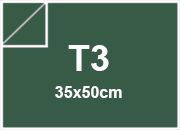 carta SimilLino Zanders VerdreScuro120, 125gr, t3 per rilegatura, cartonaggio, formato t3 (35x50cm), 125 grammi x mq bra228t3