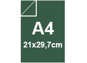 carta Rigata Zanders, verdeSCURO, 125gr, A4 per rilegatura, cartonaggio, formato A4 (21x29,7cm), 125 grammi x mq BRA3162