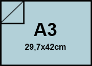 carta SimilLino Zanders BluChiaro130, 125gr, a3 per rilegatura, cartonaggio, formato a3 (29,7x42cm), 125 grammi x mq.