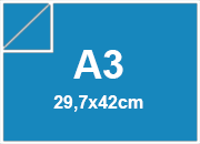 carta SimilLino Zanders BluMedio104, 125gr, a3 per rilegatura, cartonaggio, formato a3 (29,7x42cm), 125 grammi x mq bra230a3