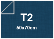 carta SimilLino Zanders BluPrussia136, 125gr, t2 per rilegatura, cartonaggio, formato t2 (50x70cm), 125 grammi x mq bra231t2