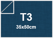 carta SimilLino Zanders BluPrussia136, 125gr, t3 per rilegatura, cartonaggio, formato t3 (35x50cm), 125 grammi x mq.