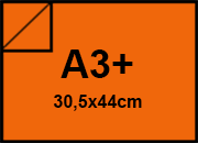 carta SimilTela Fedrigoni ARANCIO, 125gr, a3+ per rilegatura, cartonaggio, formato a3+ (30,5x44cm), 125 grammi x mq bra232a3+
