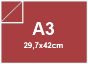 carta SimilTela Fedrigoni TERRACOTTA, 125gr, a3 per rilegatura, cartonaggio, formato a3 (29,7x42cm), 125 grammi x mq bra233a3