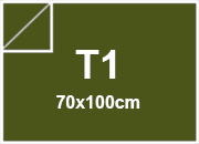 carta SimilTela Fedrigoni verdeOLIVA, 125gr, t1 per rilegatura, cartonaggio, formato t1 (70x100cm), 125 grammi x mq.