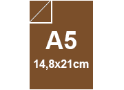 carta SimilTela Fedrigoni MARRONCINO, 125gr, a5 per rilegatura, cartonaggio, formato a5 (14,8x21cm), 125 grammi x mq bra237a5