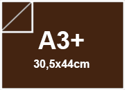 carta SimilLino Fedrigoni Marrone, 125gr, a3+ per rilegatura, cartonaggio, formato a3+ (30,5x44cm), 125 grammi x mq BRA1142a3+