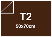 carta SimilTela Fedrigoni MARRONE, 125gr, t2 per rilegatura, cartonaggio, formato t2 (50x70cm), 125 grammi x mq bra239t2