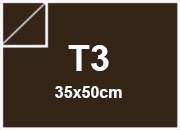 legatoria SimilTelaCarta TintaUnita Fedrigoni, bra240 TABACCO per rilegatura, cartonaggio, formato t3 (350x500mm), 125 grammi x mq bra240T3