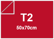 carta SimilTela Zanders 111rossoCHIARO, 125gr, t2 per rilegatura, cartonaggio, formato t2 (50x70cm), 125 grammi x mq bra242t2