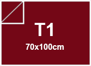 carta SimilTela Zanders 116ROSSO, 125gr, t1 per rilegatura, cartonaggio, formato t1 (70x100cm), 125 grammi x mq bra243t1