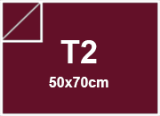 carta SimilTela Zanders 112rossoSCURO, 125gr, t2 per rilegatura, cartonaggio, formato t2 (50x70cm), 125 grammi x mq bra244t2