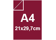 carta SimilTela Zanders 112rossoSCURO, 125gr, A4 per rilegatura, cartonaggio, formato A4 (21x29,7cm), 125 grammi x mq bra244