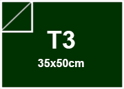 legatoria SimilTelaCarta TintaUnita Fedrigoni, bra246 VERDEscuro per rilegatura, cartonaggio, formato t3 (350x500mm), 125 grammi x mq BRA246T3
