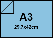 carta SimilTela Zanders 130bluCHIARO, 125gr, a3 per rilegatura, cartonaggio, formato a3 (29,7x42cm), 125 grammi x mq bra247a3