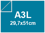 carta SimilTela Zanders 104bluMEDIO, 125gr, a3l per rilegatura, cartonaggio, formato a3l (29,7x50cm), 125 grammi x mq bra248a3l