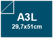 carta SimilTela Zanders 105 BLU, 125gr, a3l per rilegatura, cartonaggio, formato a3l (29,7x50cm), 125 grammi x mq bra249a3l