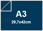 carta SimilTela Zanders 114bluSCURO, 125gr, a3 per rilegatura, cartonaggio, formato a3 (29,7x42cm), 125 grammi x mq bra250a3