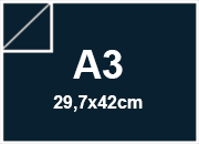 carta Cube Zanders bluPRUSSIA, 125gr, a3 per rilegatura, cartonaggio, formato a3 (21x29.7cm), 125 grammi x mq.