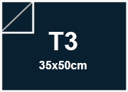 carta Cube Zanders bluPRUSSIA, 125gr, t3 per rilegatura, cartonaggio, formato t3 (21x29.7cm), 125 grammi x mq.
