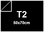 carta SimilTela Zanders 121 NERO, 125gr, t2 per rilegatura, cartonaggio, formato t2 (50x70cm), 125 grammi x mq bra252t2