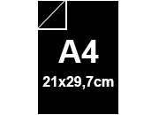 carta SimilTela Zanders 121 NERO, 125gr, A4 per rilegatura, cartonaggio, formato A4 (21x29,7cm), 125 grammi x mq.