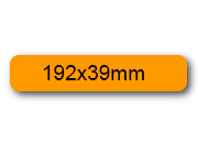 wereinaristea EtichetteAutoadesive, 192x39(39x192mm) Carta ARANCIONE, adesivo Permanente, angoli arrotondati, per ink-jet, laser e fotocopiatrici, su foglio A4 (210x297mm).