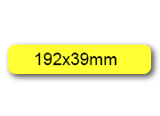wereinaristea EtichetteAutoadesive, 192x39(39x192mm) Carta GIALLO, adesivo Permanente, angoli arrotondati, per ink-jet, laser e fotocopiatrici, su foglio A4 (210x297mm) bra2958gi