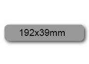 wereinaristea EtichetteAutoadesive, 192x39(39x192mm) Carta GRIGIO, adesivo Permanente, angoli arrotondati, per ink-jet, laser e fotocopiatrici, su foglio A4 (210x297mm).
