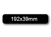 wereinaristea EtichetteAutoadesive, 192x39(39x192mm) Carta NERO, adesivo Permanente, angoli arrotondati, per ink-jet, laser e fotocopiatrici, su foglio A4 (210x297mm) bra2958ne