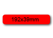 wereinaristea EtichetteAutoadesive, 192x39(39x192mm) Carta ROSSO, adesivo Permanente, angoli arrotondati, per ink-jet, laser e fotocopiatrici, su foglio A4 (210x297mm) bra2958ro
