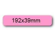 wereinaristea EtichetteAutoadesive, 192x39(39x192mm) Carta ROSA, adesivo Permanente, angoli arrotondati, per ink-jet, laser e fotocopiatrici, su foglio A4 (210x297mm) bra2958rs