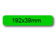 wereinaristea EtichetteAutoadesive, 192x39(39x192mm) Carta VERDE, adesivo Permanente, angoli arrotondati, per ink-jet, laser e fotocopiatrici, su foglio A4 (210x297mm) bra2958ve